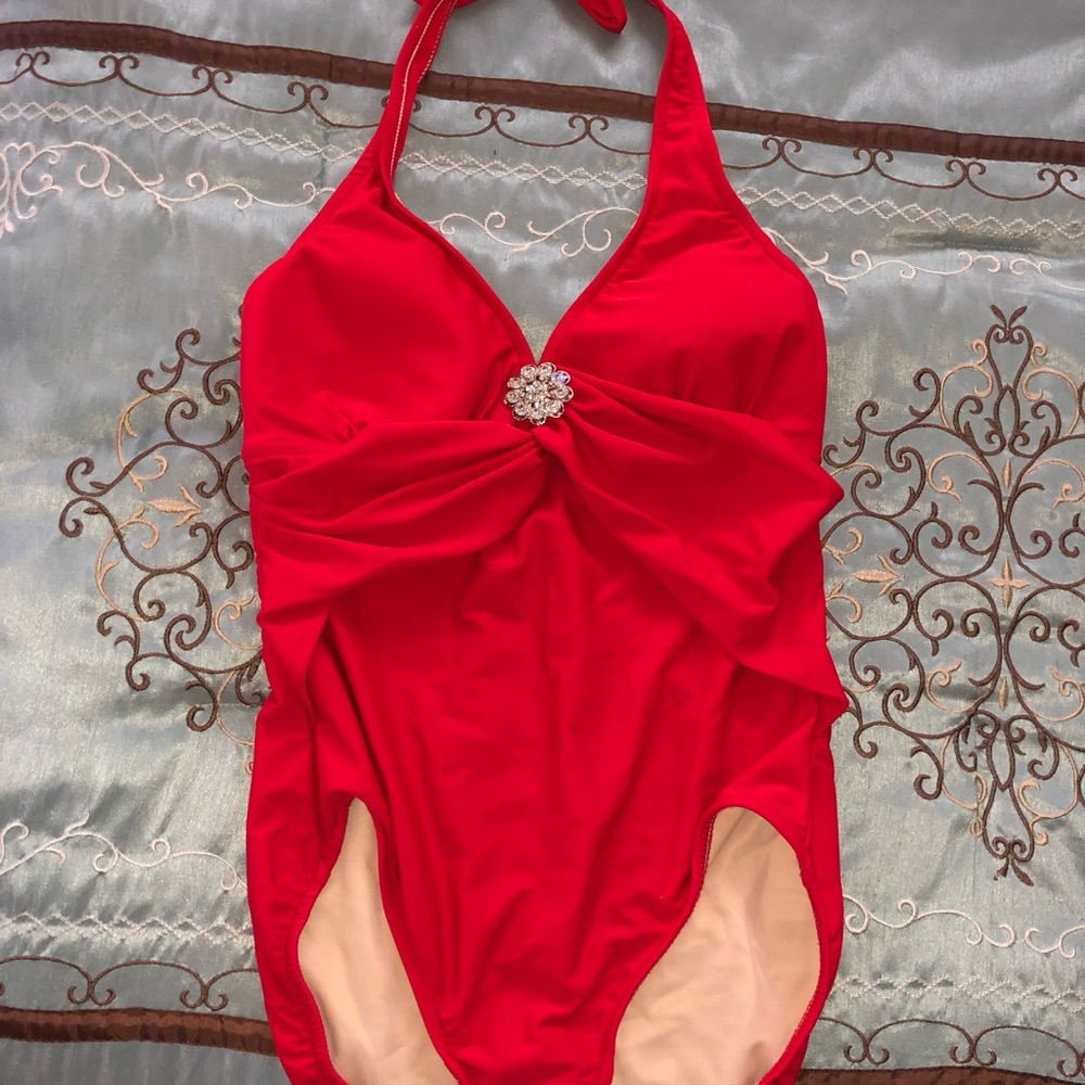 Carol Wior pageant one piece swim suit